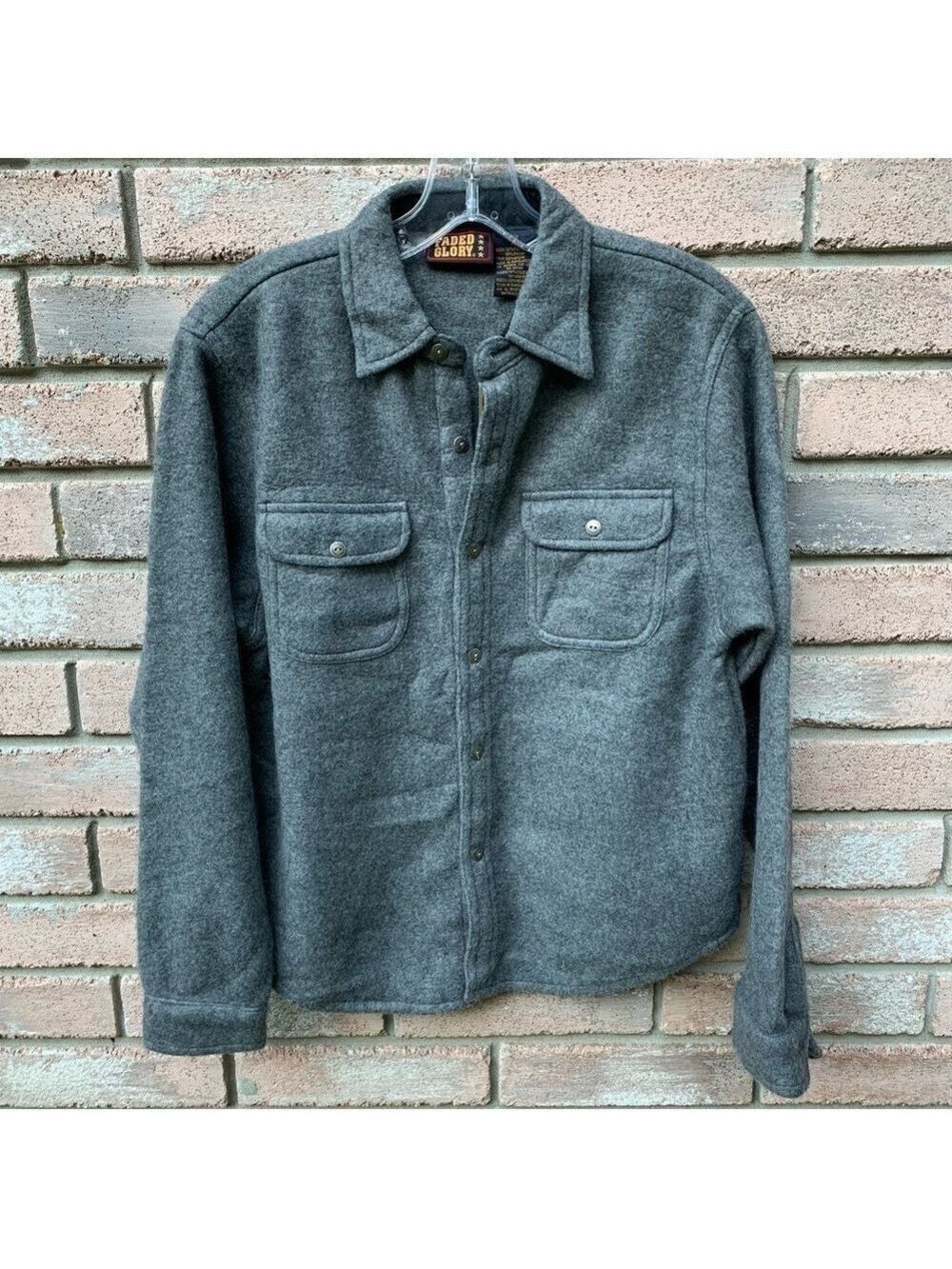 Fleece button up long sleeve shirt jacket shacket classic gorpcore fall winter